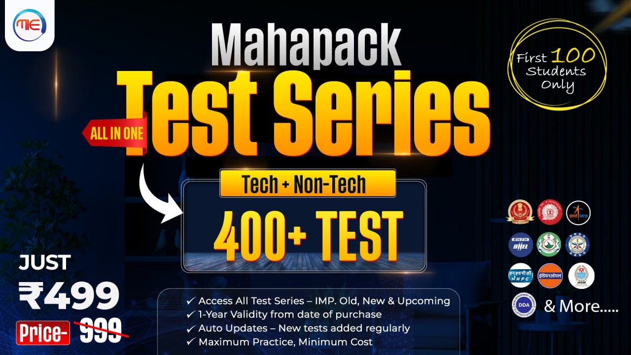 Mechanical Engineering Mahapack Test Series | All Exams, One Access